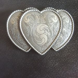 Women's Triple Heart Belt Buckle
